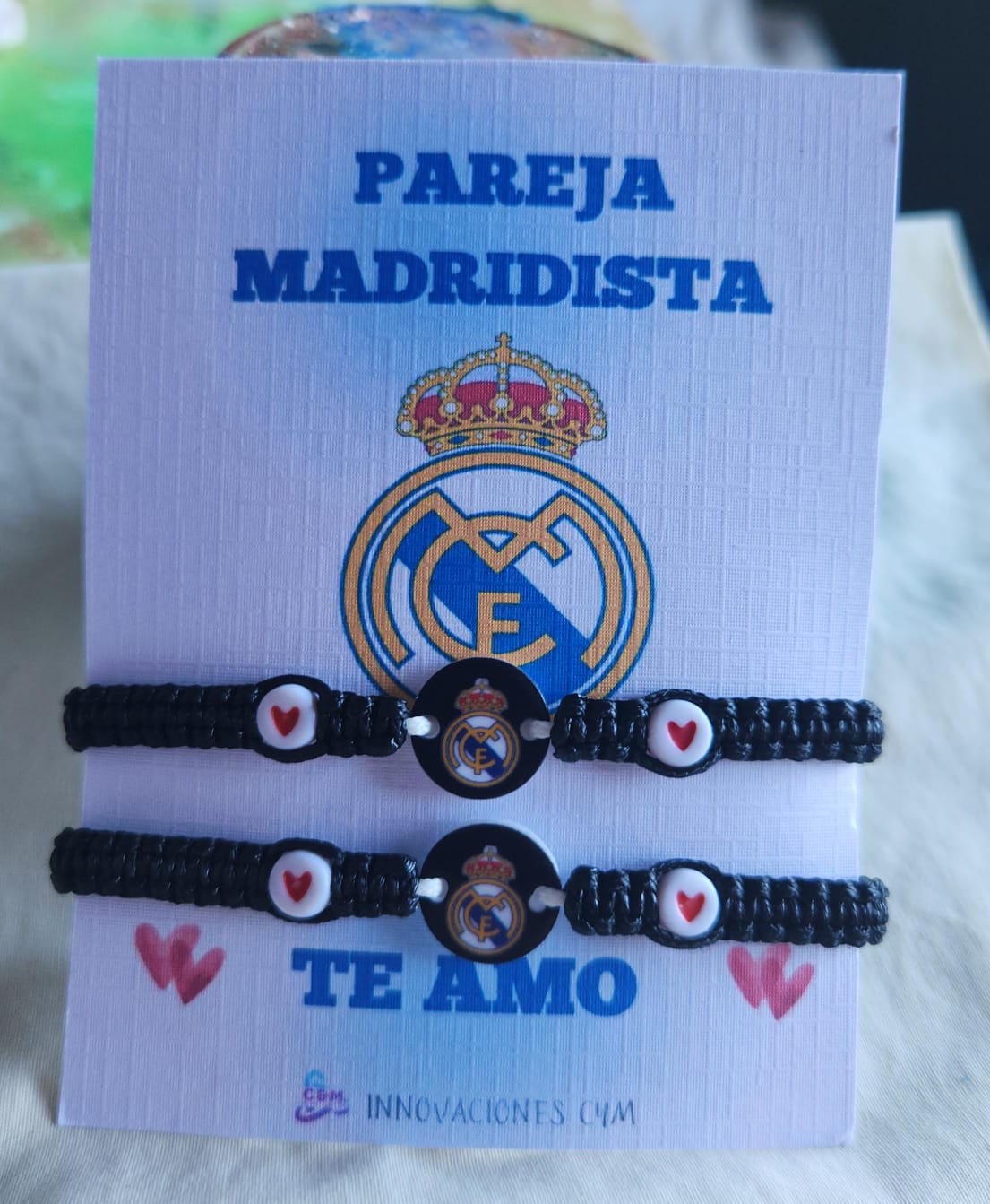 PULSERA DEL REAL MADRID EN PAREJA CON DIJES